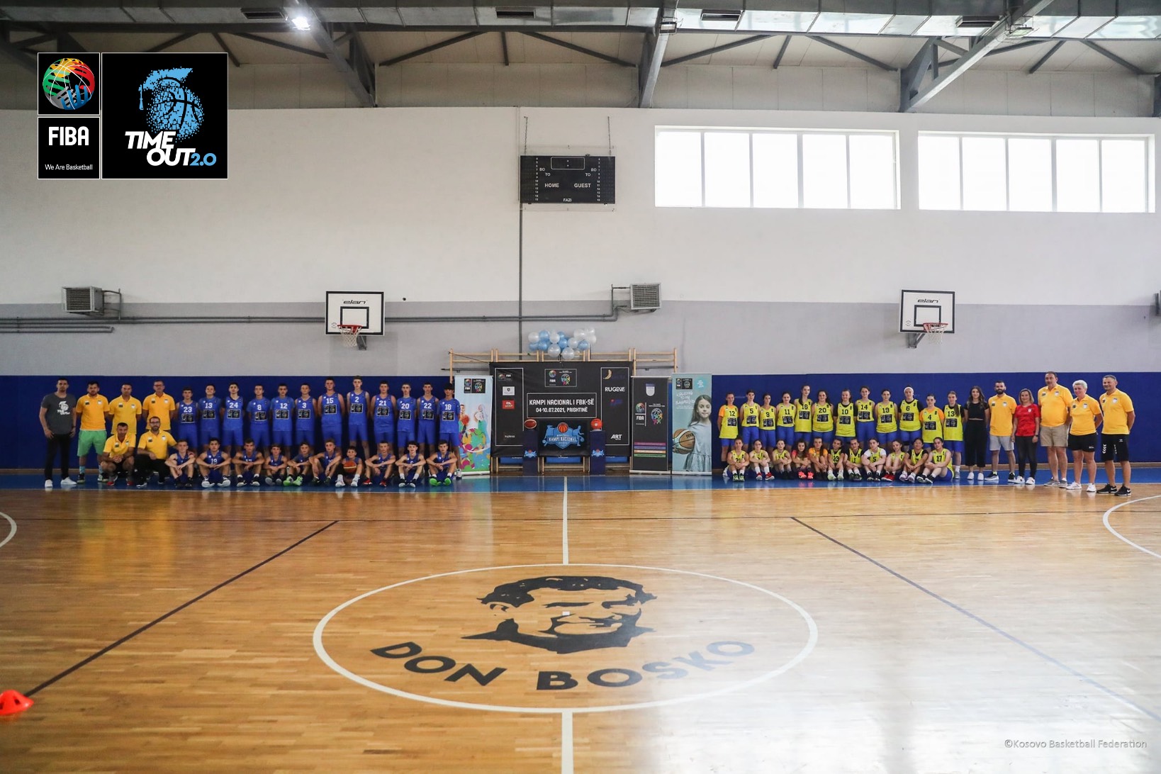 Programi FIBA Time Out 2.0 i ndihmon Rugovës të kryesojë me sukses organizimin e Kampit Nacional të FBK-së